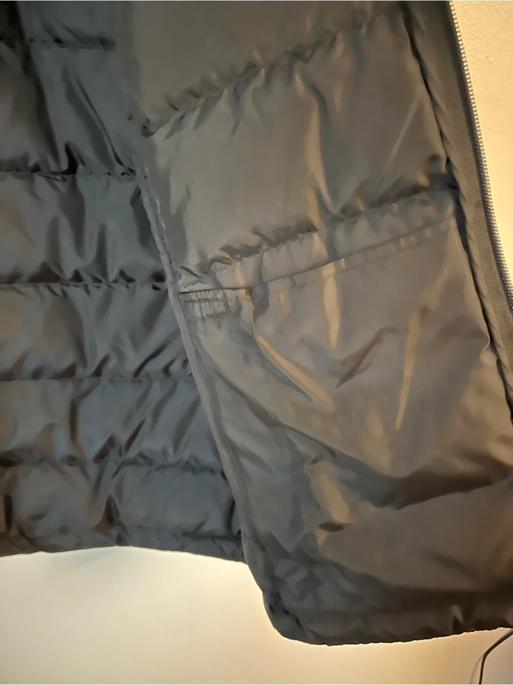 Eddie Bauer Down EB650 Womens Black Quilted Puffer Jacket Full Zip Pockets S